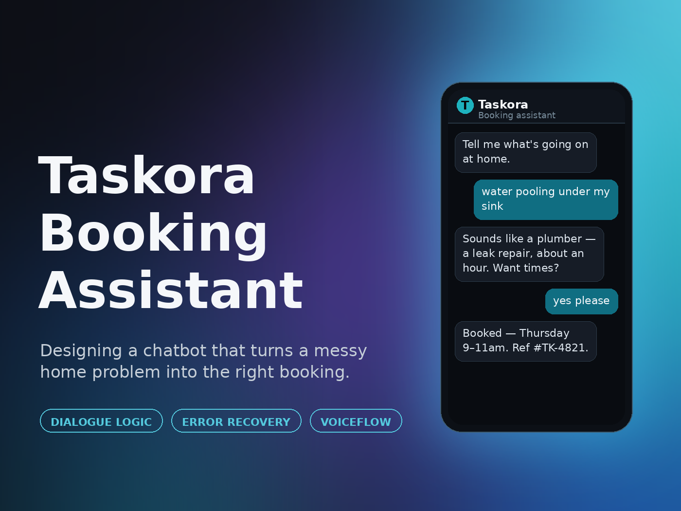 Taskora Booking Assistant